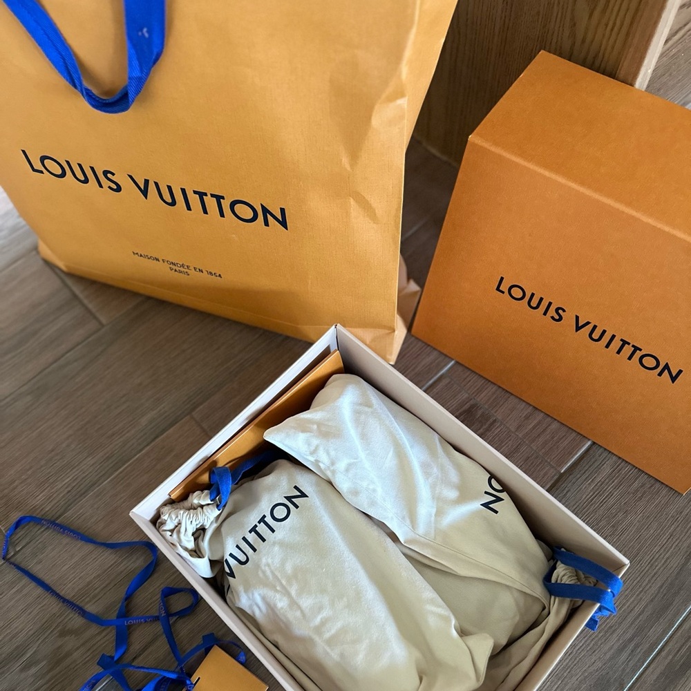 Biolor Run Away sneaker combines 3 variations on Louis Vuitton signature canvas. - Picture 3 of 15